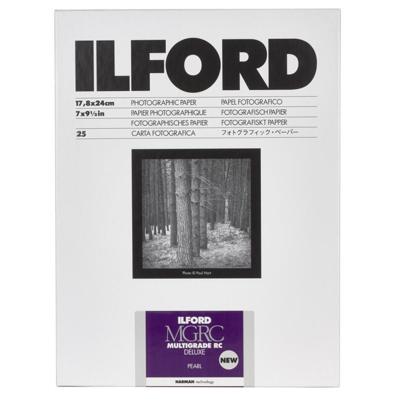 1x 25 papel fotografico ilford mg rc dl 44m  18×24