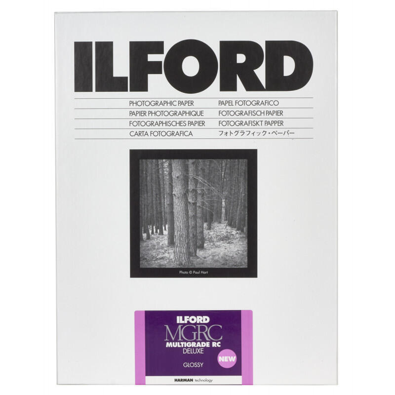 1×100 ilford papel fotografico mg rc dl  1m 10,5×14,8
