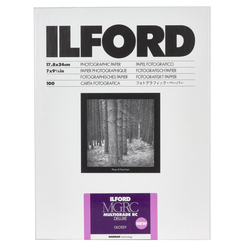 1×100 ilford papel fotografico mg rc dl  1m  18×24