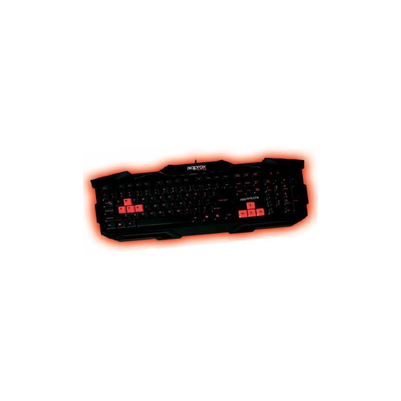 Approx teclado gaming altura teclas optomizadas 8 teclas gaming rojas