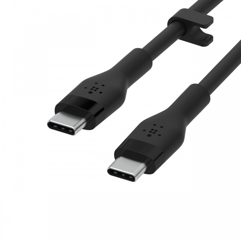 1×2 belkin flex silicone cabl 1m usb-c/usb-c b+w  cab009bt1mbw2pk