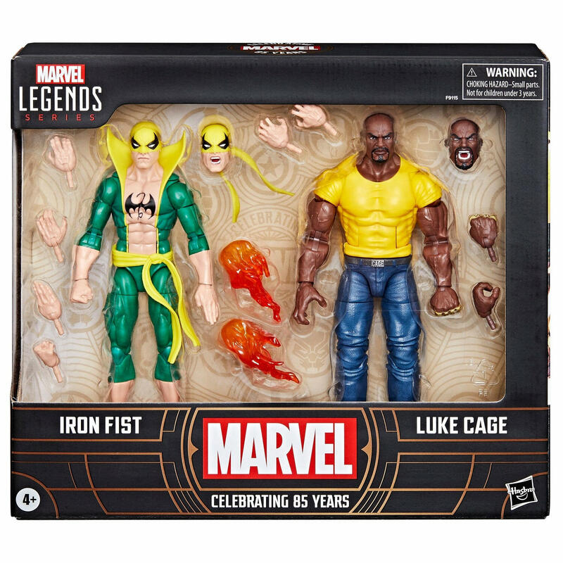 Figura iron fist & luke cage celebrating 85 years ver. fig. 15 cm marvel legends series