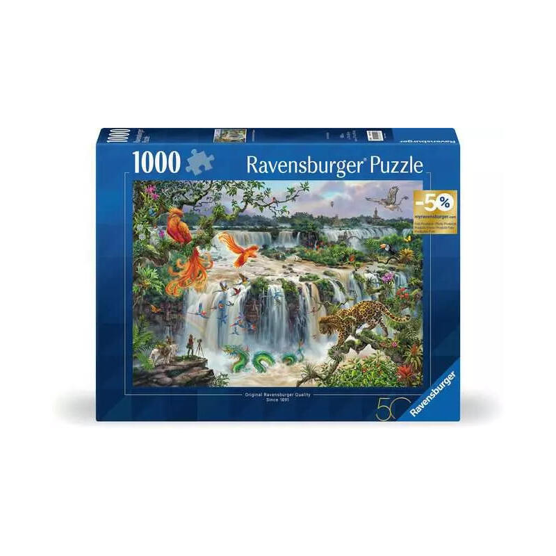Puzzle Fantastic Waterfall by Iguazú, 1000 piezas