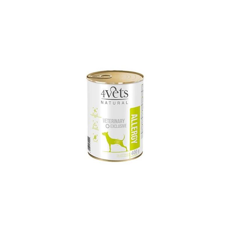 4vets natural allergy lamb dog – comida hÚmeda para perros – 400 g