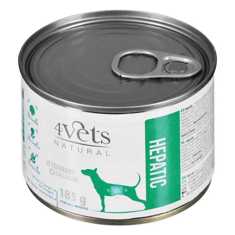 4vets natural hepatic dog   – comida hÚmeda para perros – 185 g