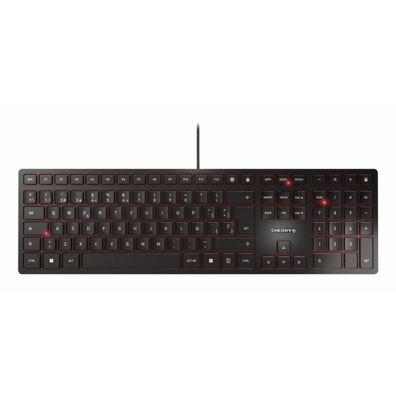 Teclado espaÑol cherry kc 6000 slim usb negro