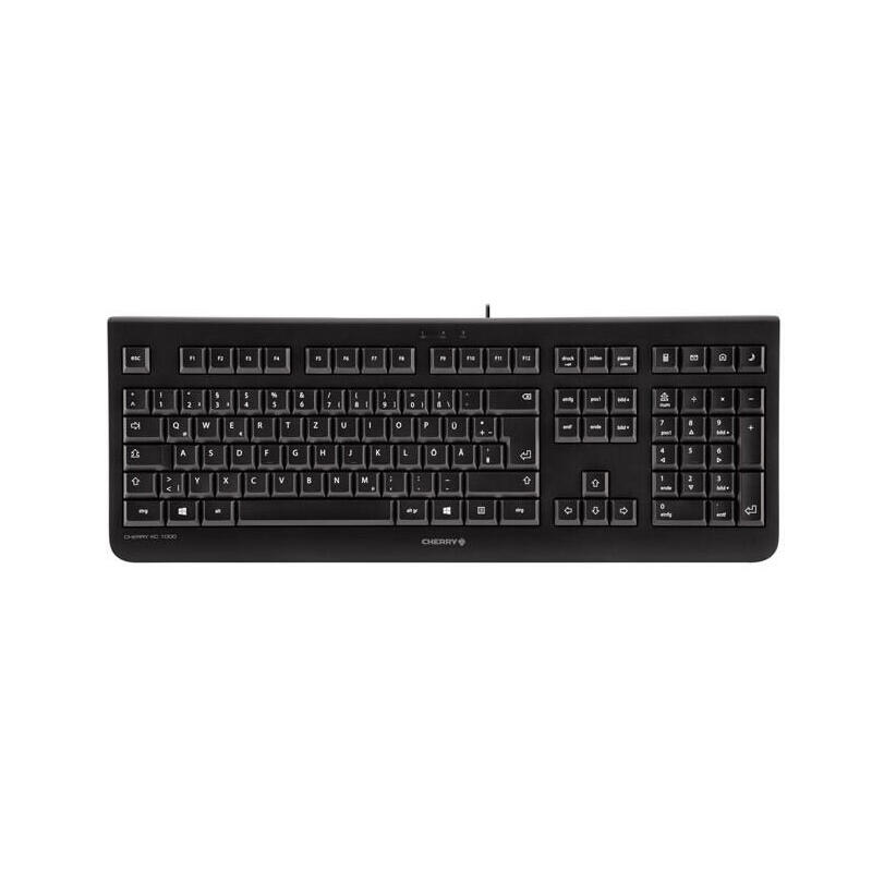 Teclado suizo cherry kc 1000 usb negro