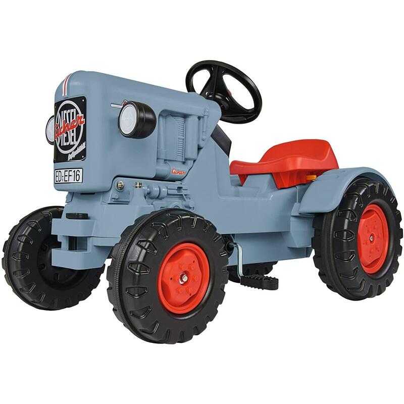 Big tractor a pedales eicher diesel ed 16 gris / rojo