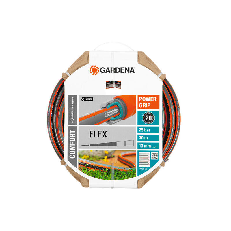 Manguera gardena comfort flex 13 mm (1/2 «) negro / naranja, 30 metros