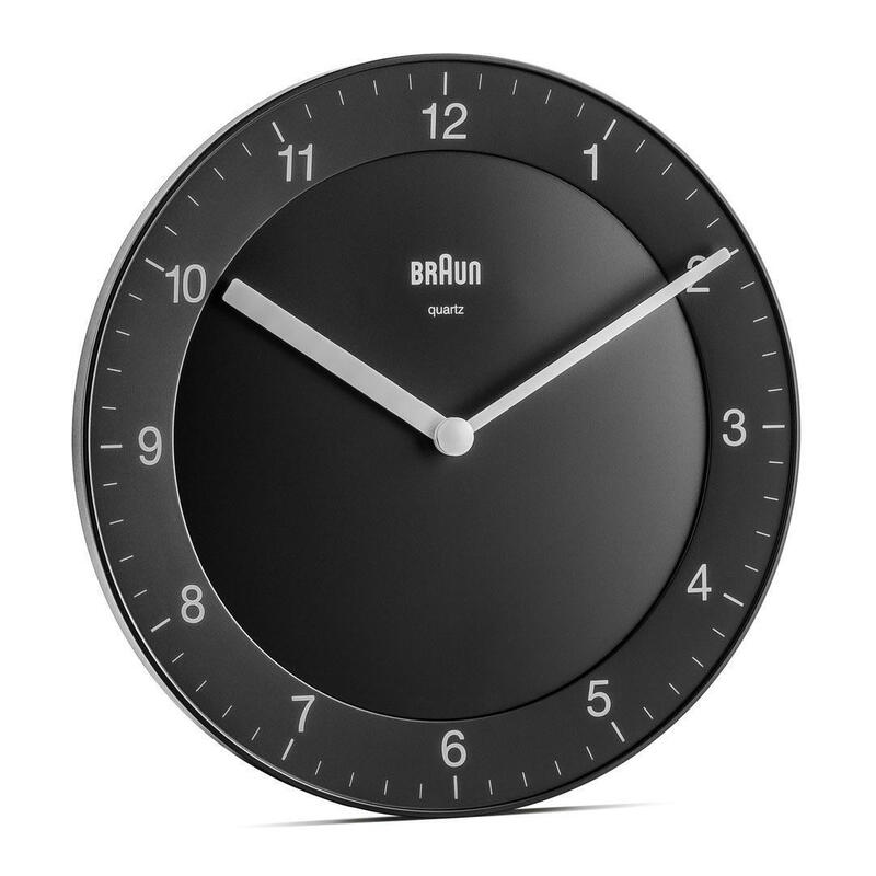 Braun bc 06 b reloj de pared de cuarzo analÓgico negro