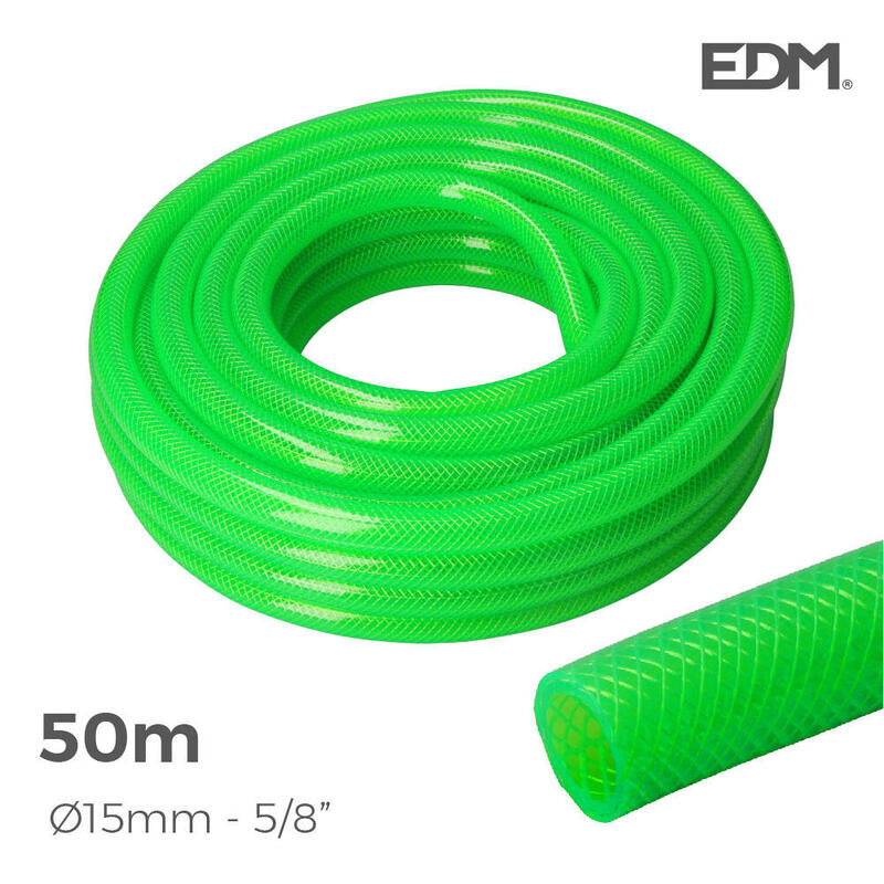 Manguera jardin anti-torsion Ø interior 15mm Ø exterior 20mm (5/8″) – rollo 50m edm