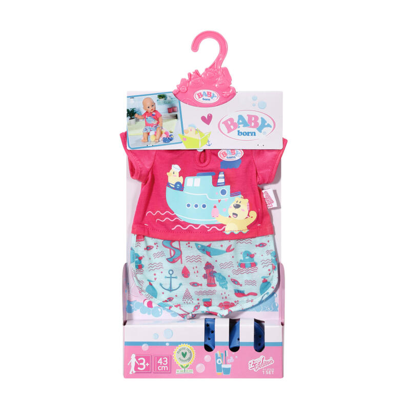 Accesorios para muÑecas zapf creation pijamas y zuecos de baÑo baby born® 43cm