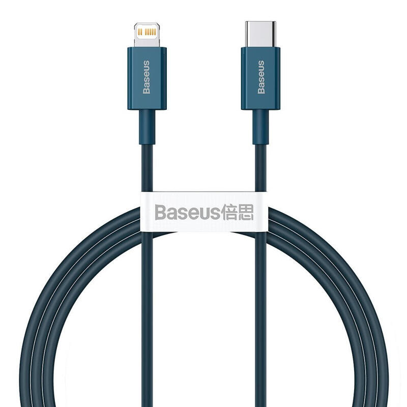 Baseus catlys-a03 cable de conector lightning 1 m azul