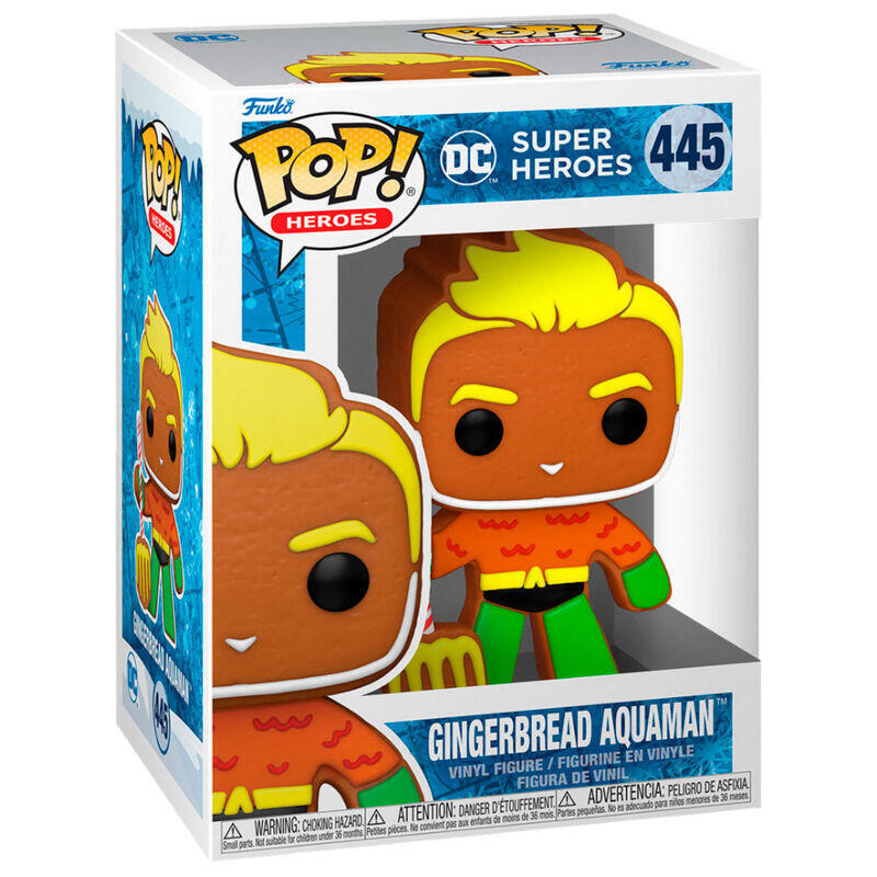 Figura pop dc comics holiday gingerbread aquaman