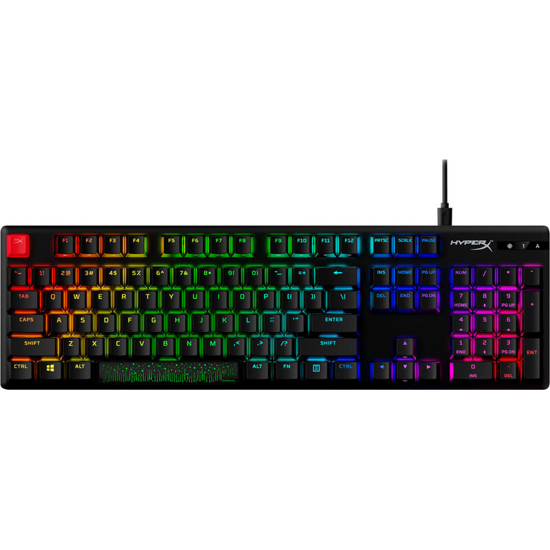 Teclado inglés kingston hyperx alloy origins red 639n3aa
