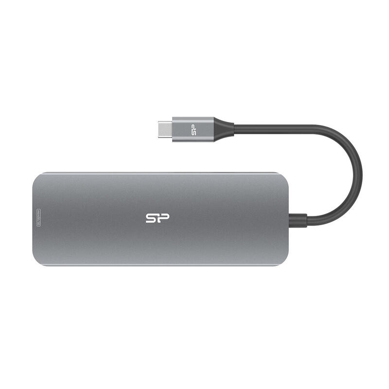 Silicon power sr30 base de acoplamiento usb 3.2 gen 1 (3.1 gen 1) tipo c gris, metálico