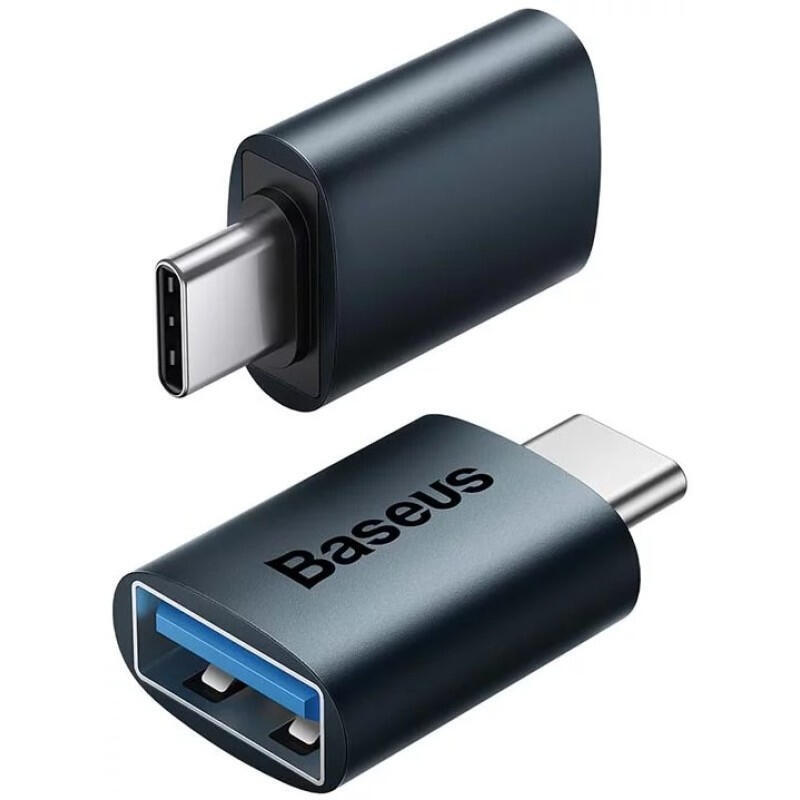 Adaptador usb-c a usb-a baseus ingenuity zjjq000001 usb 2.0 negro