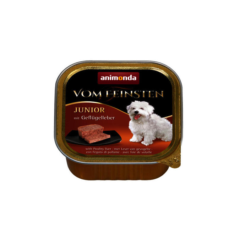 Animonda vom feinsten junior chicken liver – comida hÚmeda para perros – 150 g