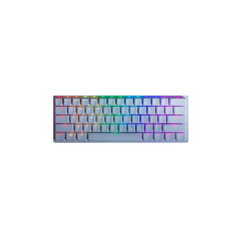 Teclado ingles razer huntsman mini juego usb qwerty internacional de ee.uu. blanco
