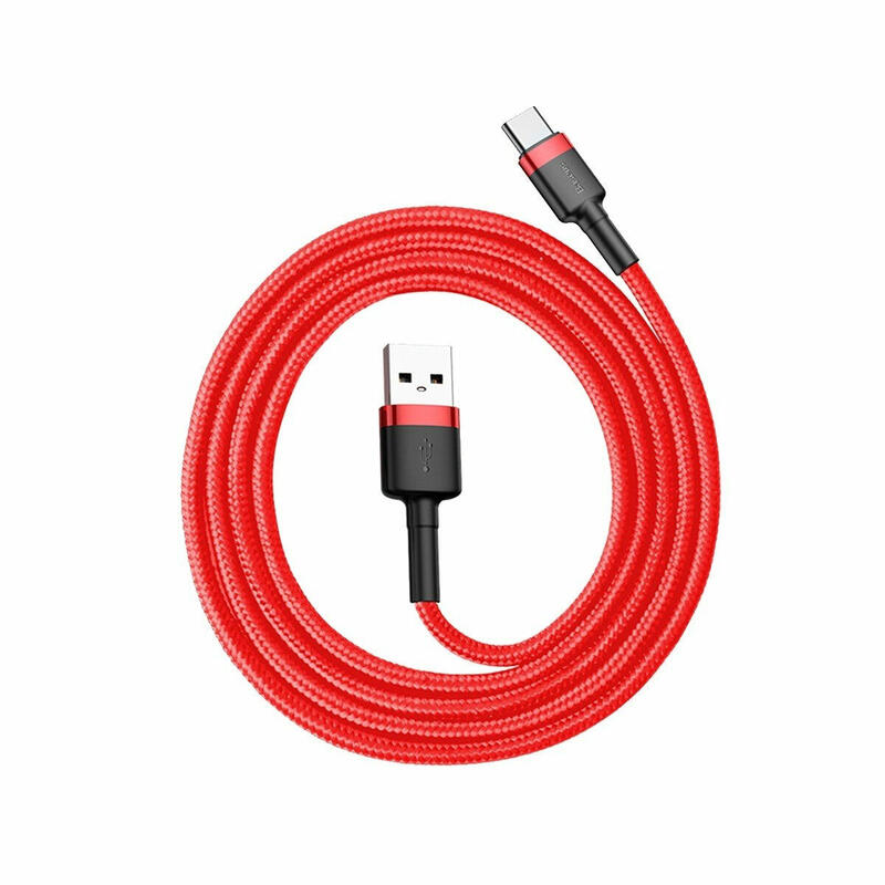 Baseus cafule cable usb a usb tipo c 1m (negro)