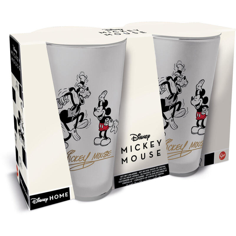 Set 2 vasos casual 490ml mickey mouse vintage