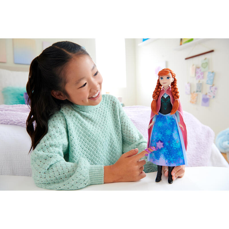 MuÑeca anna falda magica frozen disney