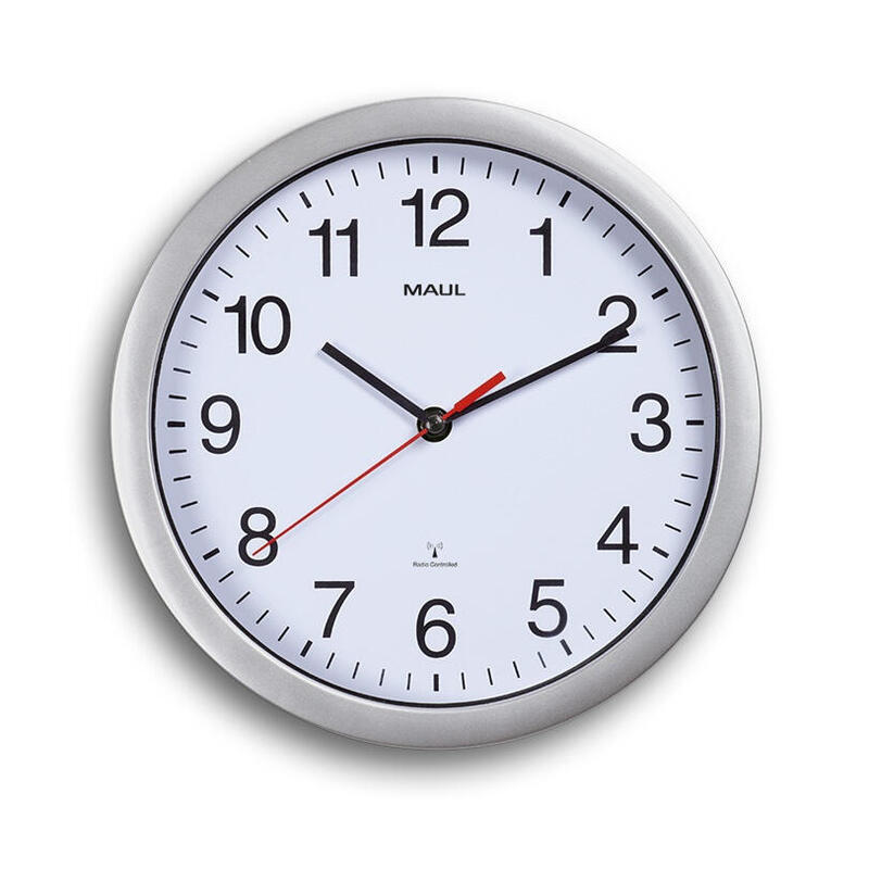 Maul 9052595 reloj de mesa o pared círculo blanco