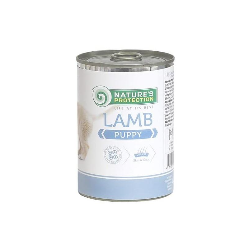 Comida hÚmeda para cachorros nature’s protection puppy lamb  400 g