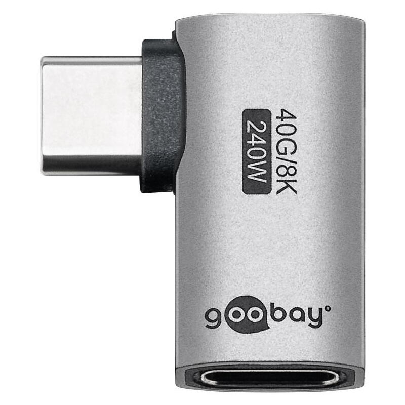 Goobay 74441 usb-c™ adapter horizontal 90°, usb4™