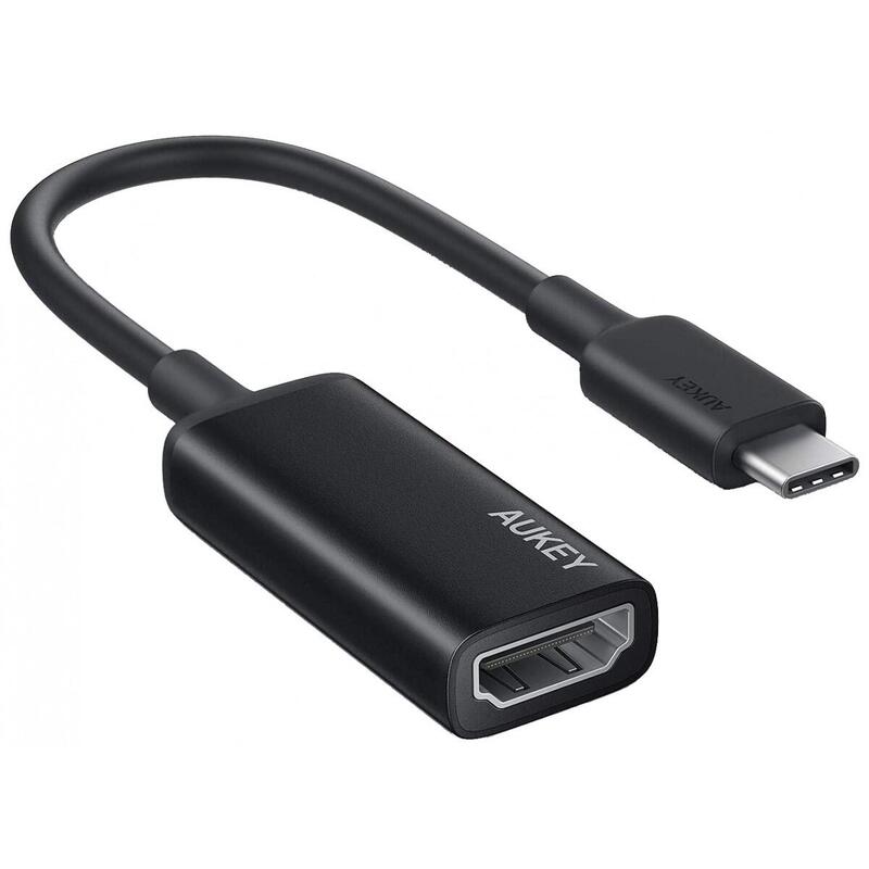 Adaptador usb-c a hdmi aukey cb-a29 4k30hz alumbrado