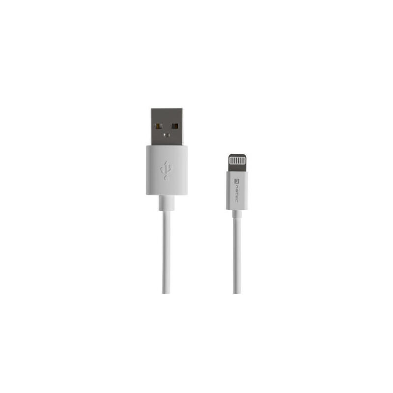 Cable lightning(m)-usb-a(m)  2m white mfi prat