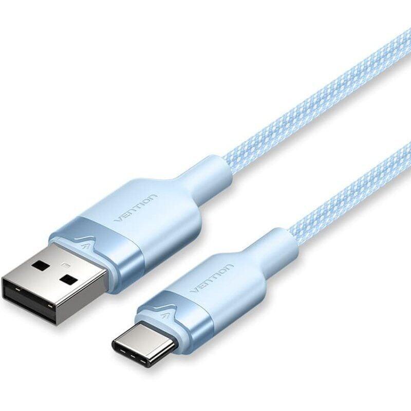 Cable usb 2.0 tipo-c vention ctnlf usb tipo-c macho usb macho hasta 60w 480mbps 1m azul