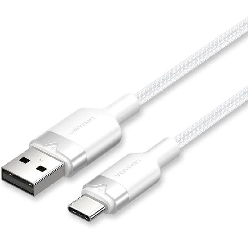 Cable usb 2.0 tipo-c vention ctnwf usb tipo-c macho usb macho hasta 60w 480mbps 1m blanco
