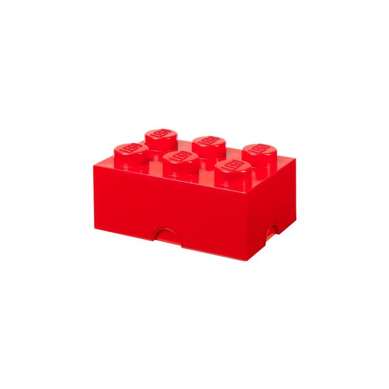 Room copenhagen lego storage brick 6, caja de almacenamiento roja 40000800