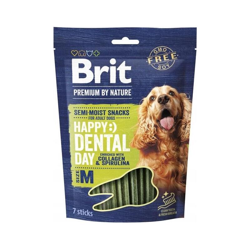 Brit premium dog snack dental m – dog treat – 180g