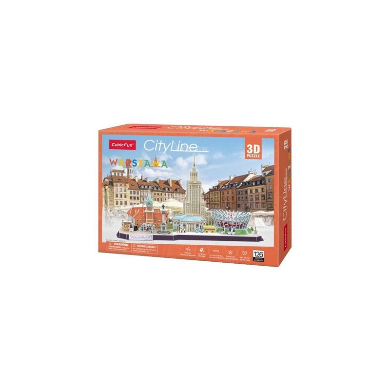 Puzzle 3d cityline warszawa