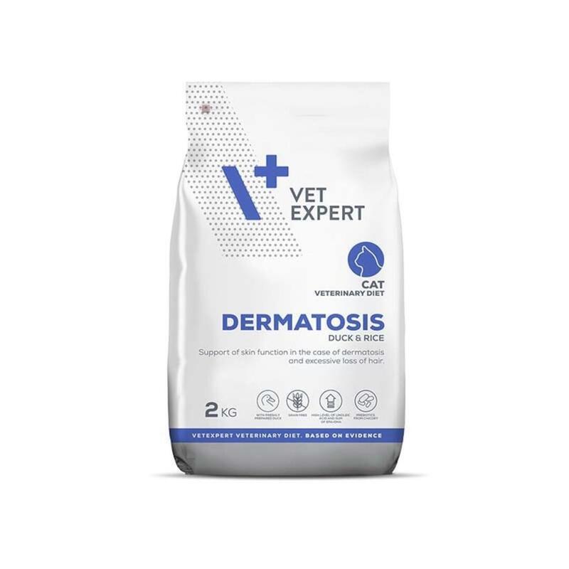 Vet expert veterinary diet dermatosis cat duck & rice 2 kg
