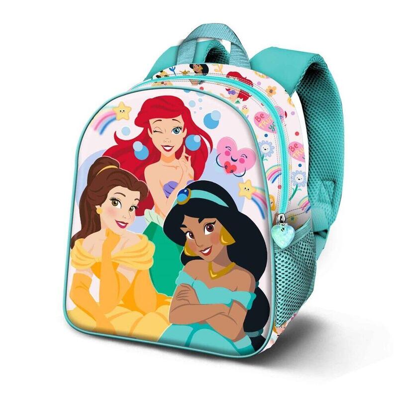 Mochila 3d rainbows princesas disney 31cm