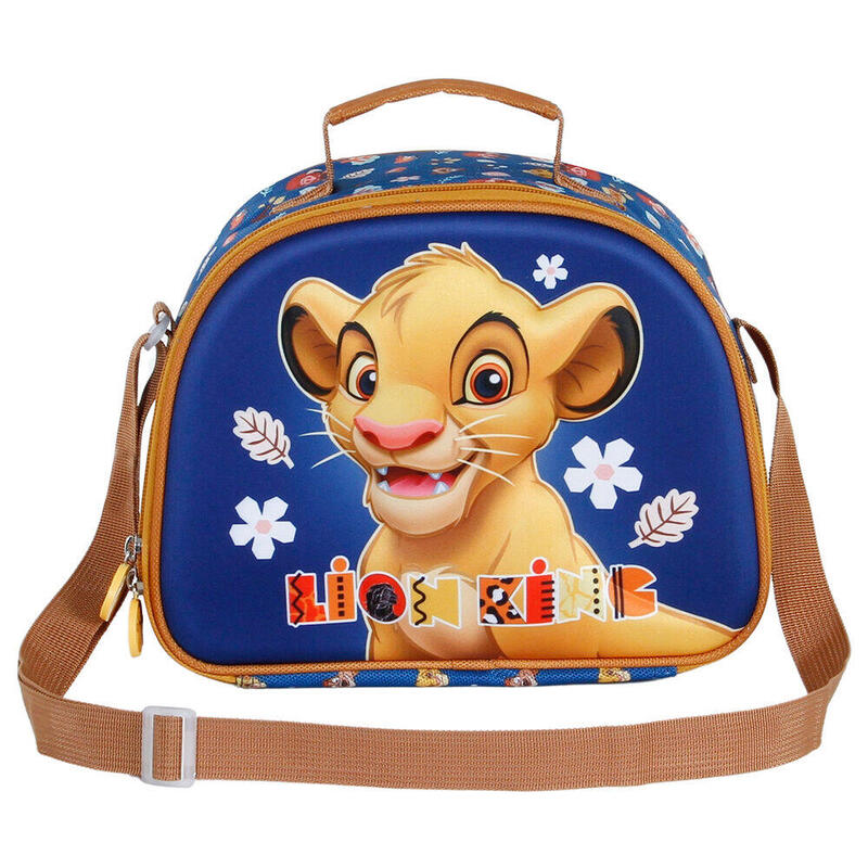 Bolsa portameriendas 3d little face el rey leon disney