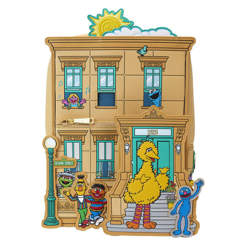 Mochila corner barrio sesamo loungefly 30cm