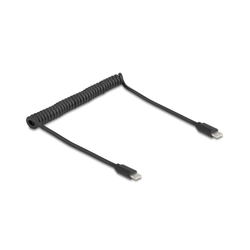 Cable delock usb 2.0 type-c spiral mecker-mecker 0,45-0,75m