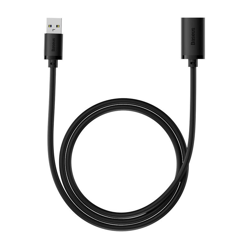 Baseus airjoy series usb 3.0 extension cable 1m, black (b00631103111-00)