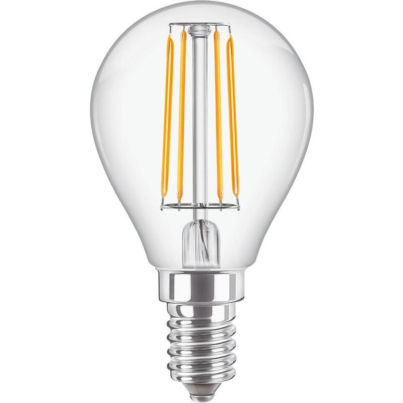 Philips classic led tropfenlampe 470lm 4,3w 2700k p45 e14
