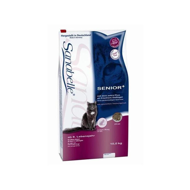Sanabelle senior alimento seco para gatos 10 kg aves