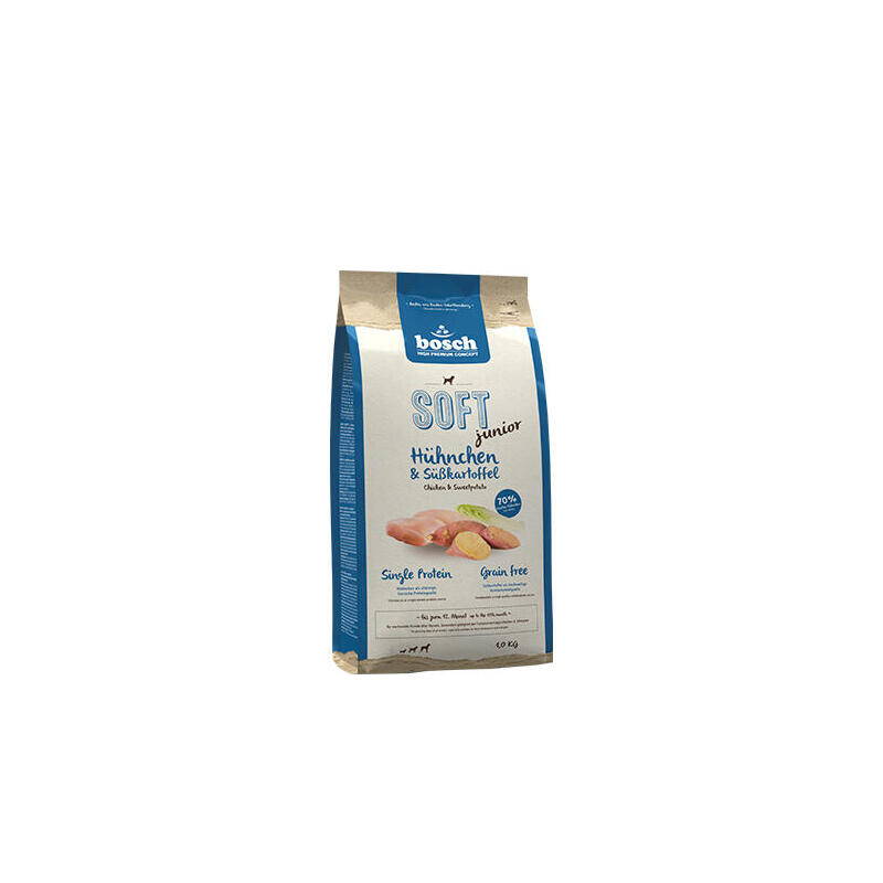 Alimento seco para perros bosch soft junior chicken and sweet potatoes  2,5kg