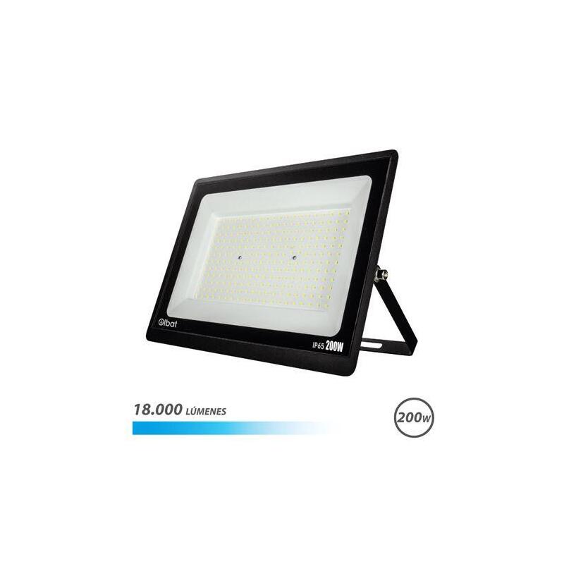 Elbat foco led serie super slim 200w – 18000 lumenes – 6500k luz fria – ip65 para uso en exterior