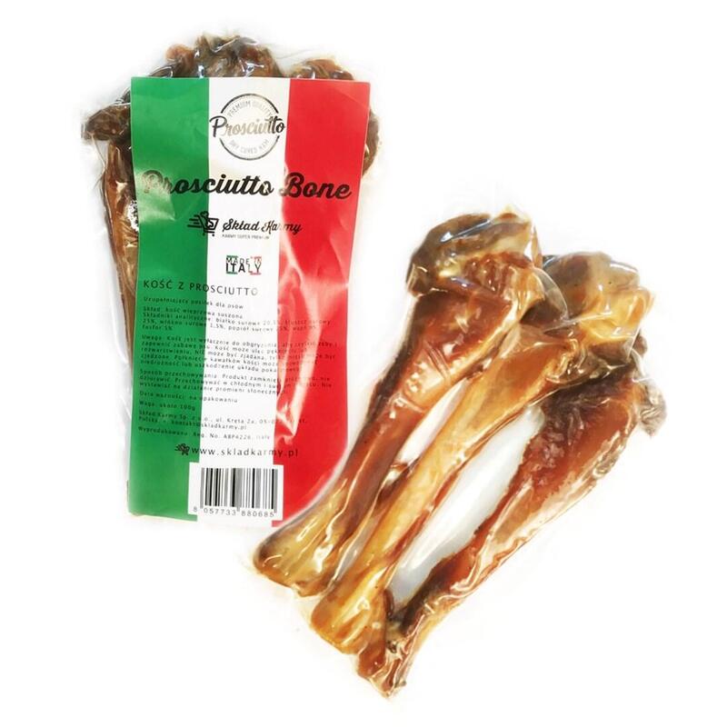 Golosina para perros eden hueso de prosciutto tibia pequeÑa 3 piezas  100 g