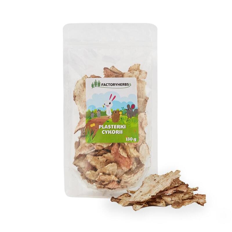 Factory herbs chicory slices – golosina para roedores y conejos – 130g