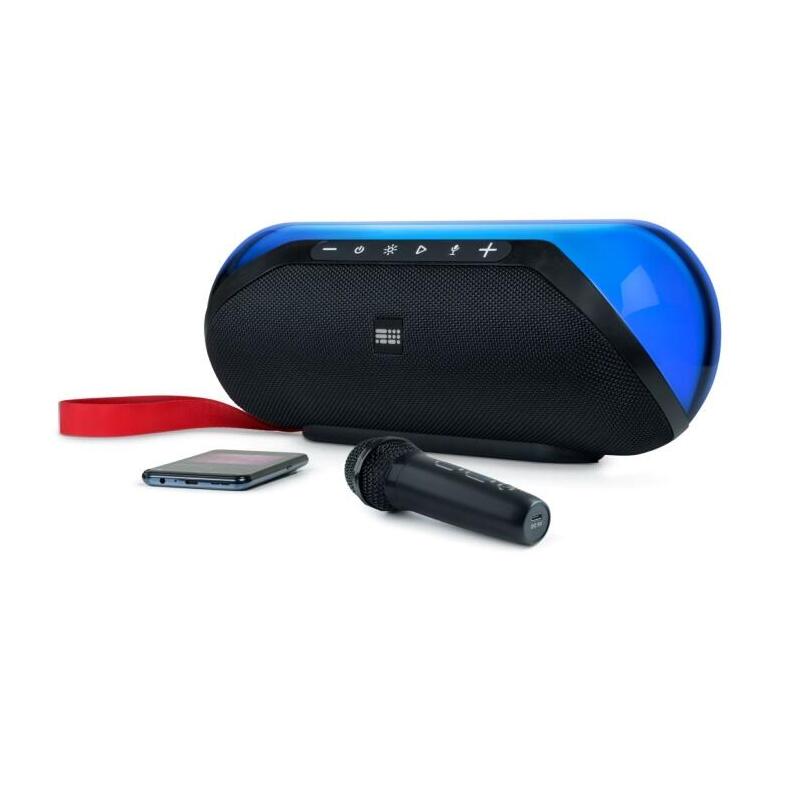 Bigben altavoz inalambrico bluetooth – potencia musical 50w – efectos luminosos – negro