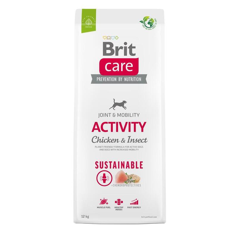 Brit care dog sustainable activity chicken & insect – alimento seco para perros – 12 kg